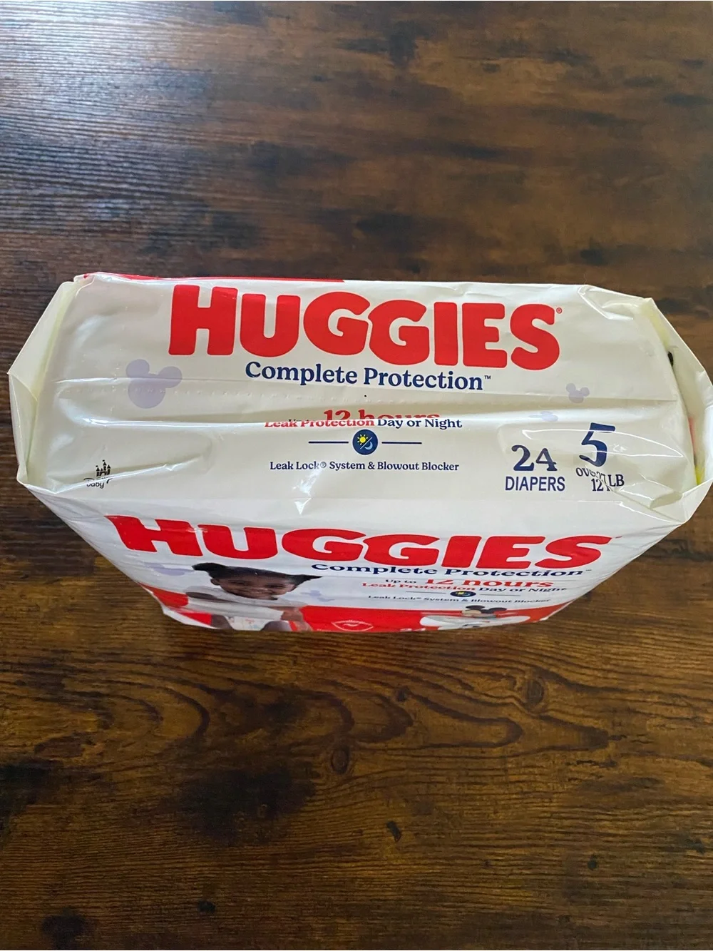 Huggies Complete Protection Diaper Cover - White & Red (Size 5)